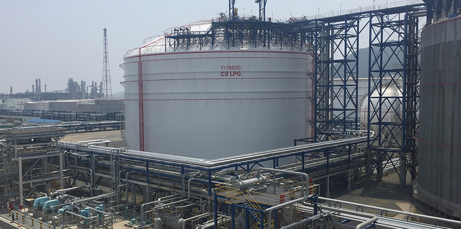 한화토탈, 4만톤 규모 초대형 LPG 탱크 완공